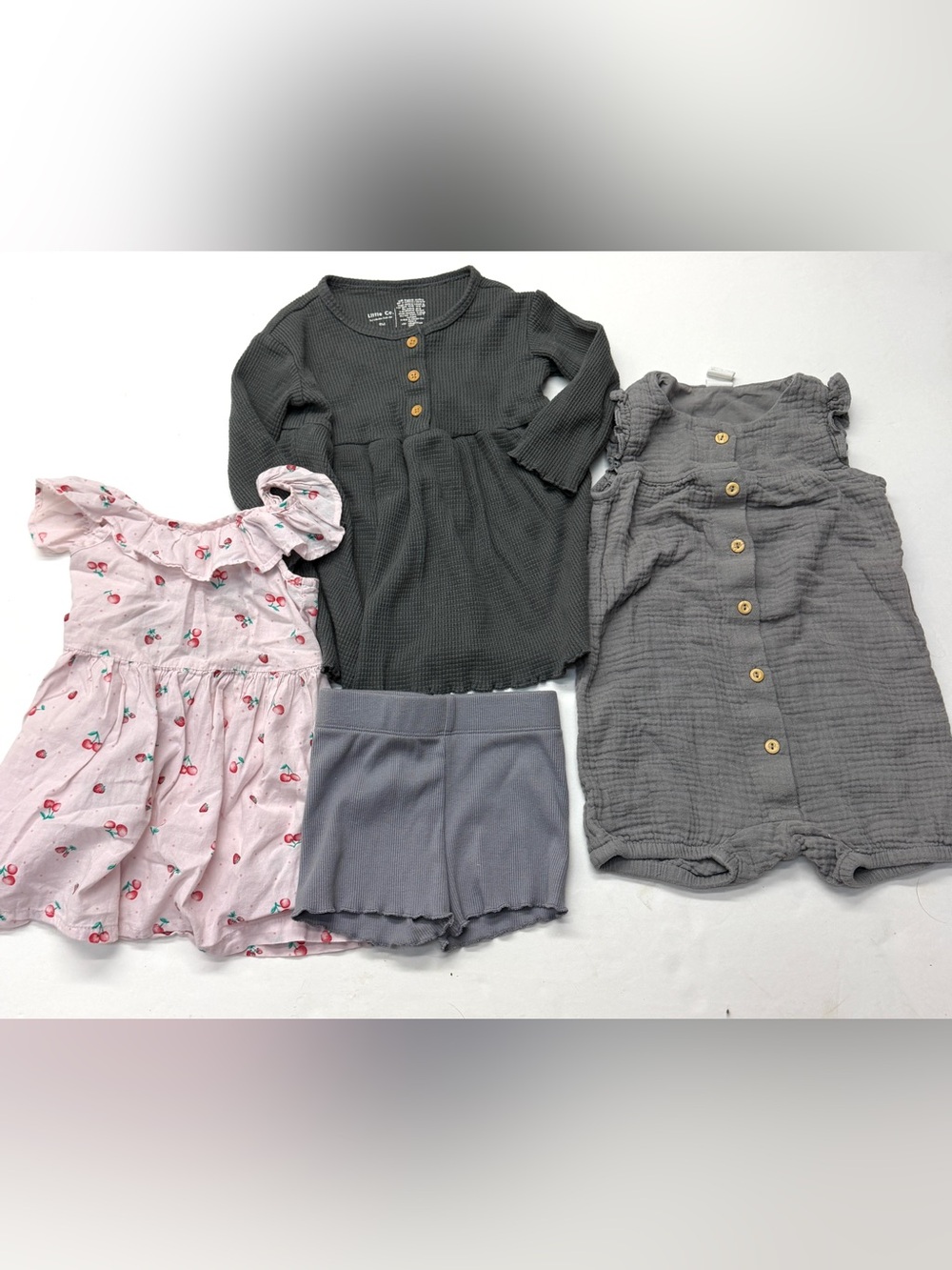 Baby Girls Bundle Lot Little Co. Primark H&M Shorts Dress Romper